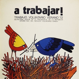 1. ¡A trabajar! Trabajo voluntario verano, 1972. Autores: Antonio y Vicente Larrea.