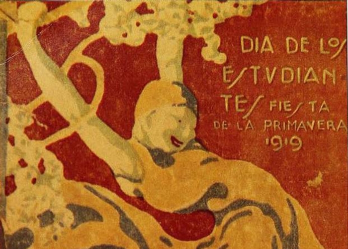 5. Día de los estudiantes, fiesta de la primavera, 1919. Autor: Isaías Cabezón.
