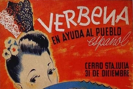 9. Verbena en ayuda al pueblo español: Cerro Santa Lucía, 31 de diciembre, 1943. Autor: Francisco Otta.